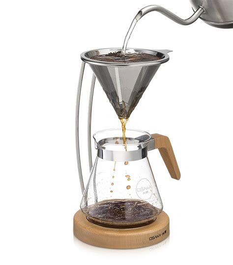 Osaka Pour Over Coffee Dripper With Wood Stand Sale Coffee Makers Shop