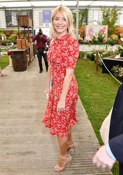 holly willoughby red dress on this morning get the look
