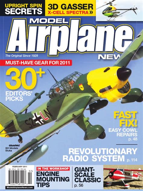 Model Airplane News Magazine Febraury 2011 Battery Electricity