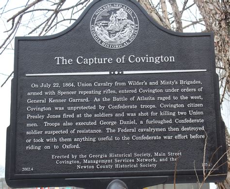 The Capture Of Covington Georgia Historical Society