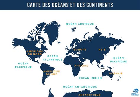 Continents Et Océans Voyage Carte Plan