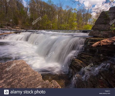 Upper Cataract Falls Indiana Stock Photo Alamy