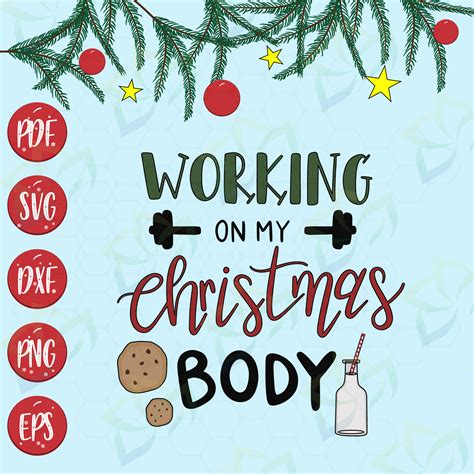 Working On My Christmas Body Svg Files For Silhouette Files For