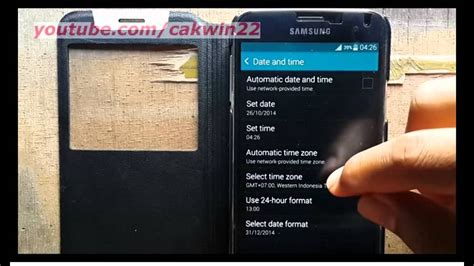 Samsung Galaxy S5 How To Set Time Zone Manually Android Phone Youtube
