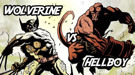 Wolverine Vs Hellboy Speedpaint Drawing Desenhando Mike Mignola Comic