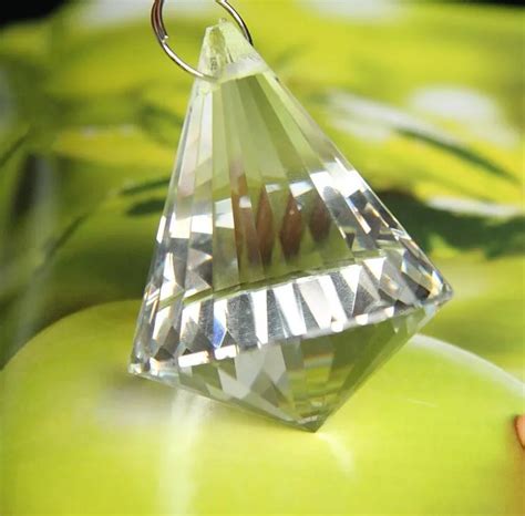 30mm 100pcslot Clear Crystal Glass Prism Pendants Hanging Balls For