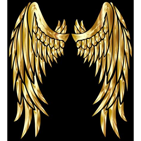 Gold Wings Png Gold Angel Wings Clip Art Transparent Png Images