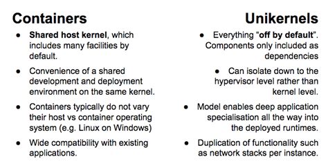 Tns Makers The Comparison And Context Of Unikernels And Containers