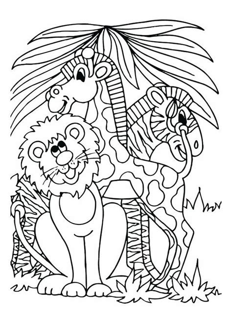 Zebras have long been able to amuse adults and children by the unusual color pattern of their coats. Coloring Page lion, giraffe and zebra - free printable ...