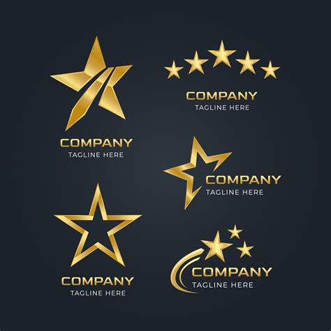 Golden Star Logo Vector Art At Vecteezy