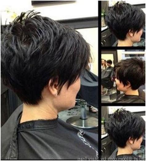 Short Pixie Haircuts Front And Back View Wavy Haircut