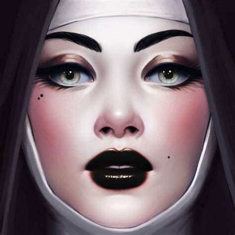 Nun And Daniela Uhlig Image Sexy Painting Digital Art Illustration Digital Painting