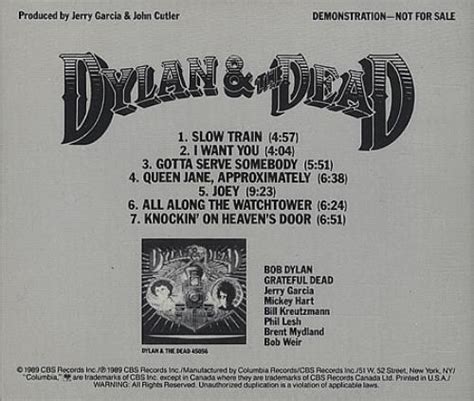 Classic Rock Covers Database Grateful Dead Dylan And The Dead 1989