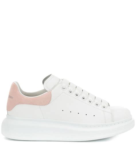 Leather sneakers | White leather sneakers, Alexander mcqueen sneakers, Leather sneakers