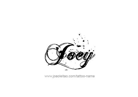Shout out to joey tattoos at queen of hearts tattoos in nashville tn. Joey Name Tattoo Designs