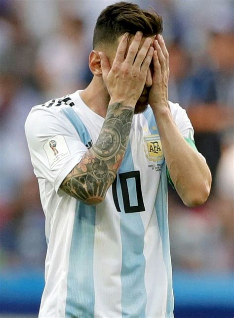 Moscow Wcup Knockout Stage France 4 3 Argentinamessi With His