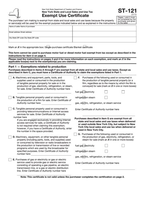 St 121 Fillable Form Printable Forms Free Online