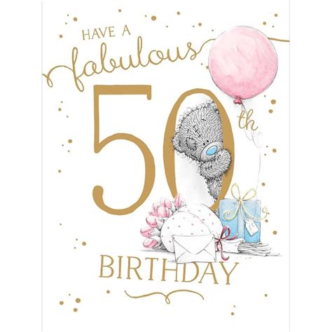 Me To You Bear 50th Birthday Cards Assorted Ebay