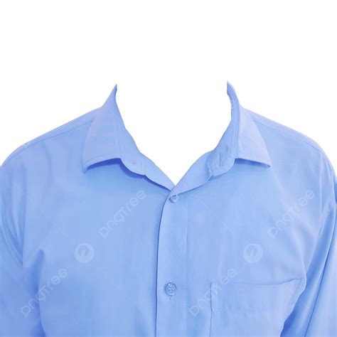 Light Blue Formal Shirt Photo Clipart Formal Wear Passport Size Png