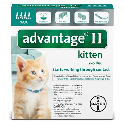 At 3 weeks of age, kittens will have blue eyes and small ears that are if two weeks have passed since their first fvrcp vaccine, kittens may receive a booster at this time. Advantage II Once-A-Month Cat & Kitten Topical Flea ...