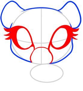 Draw two parallel lines to give shape to the body easily. How to draw how to draw a cheetah for kids - Hellokids.com