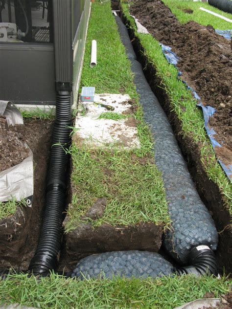 Landscape Drainage Backyard Drainage French Drain