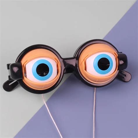 funny prank glasses toys horror eyeball dropping glasses crazy eyes toy for halloween chrismas
