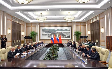 Meeting With President Of China Xi Jinping President Of Russia
