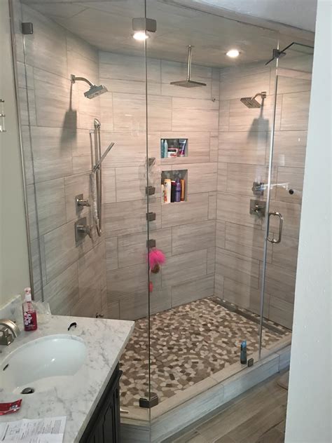 Houston Remodeling Contractors Contructs A New Rain Shower With Body