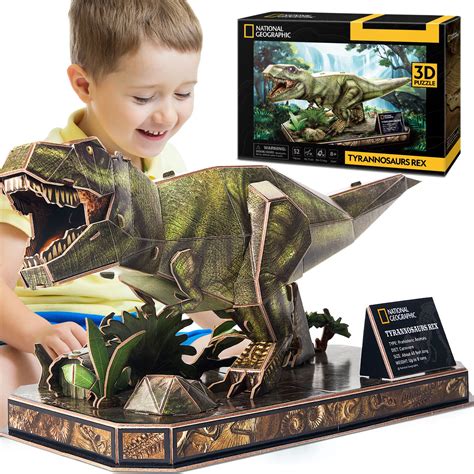 Buy Cubicfun 3d Puzzles T Rex Dinosaur Toys National Geographic