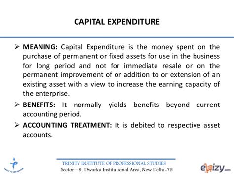 Capex Capital Expenditures And The Balance Of Improvement And Roi ⋆