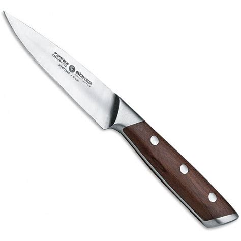 Boker Forge 9cm Kitchen Office Paring Knife Maple Wood Satin