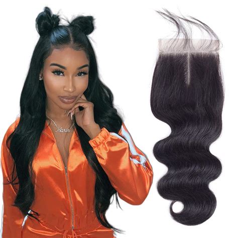 20 Inch Body Wave Closure 100 Unprocessed Human Hair