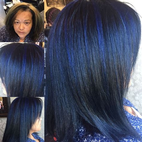 Its very dark hue means it can be treated as a neutral midnight blue goes with a wide range of colors. Boring to Blue 💙 blue hair color makeover, before to after ...