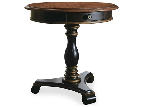 Hooker Furniture Preston Ridge Black 30 Wide Round Pedestal Table