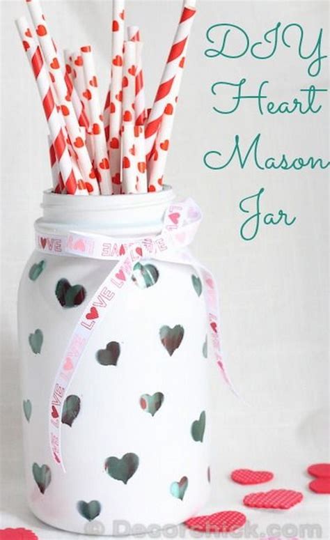 70 Diy Valentines Day Ts And Decorations Made From Mason