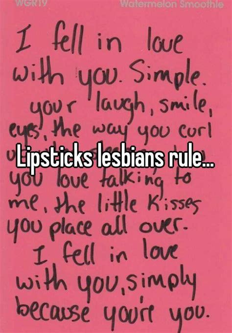 Lipsticks Lesbians Rule