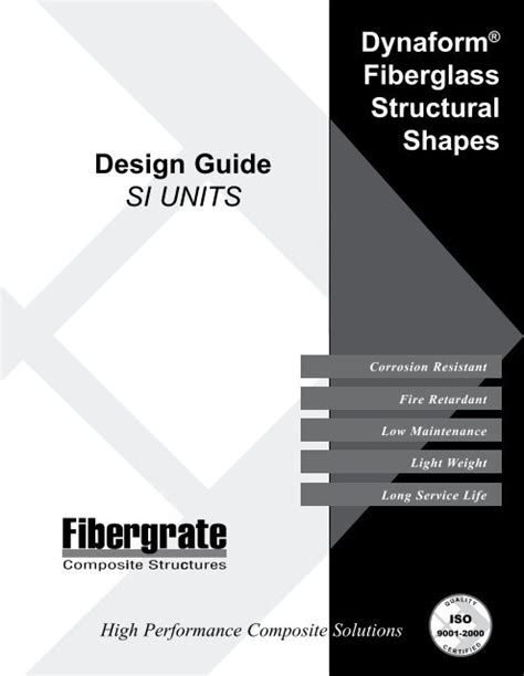 Metric Design Guide For Structural Shapes Fibergrate Composite