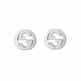 Pictures of Gucci Interlocking Silver Stud Earrings