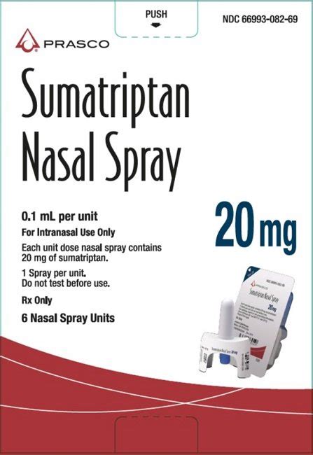 Sumatriptan Nasal Spray Fda Prescribing Information Side Effects And