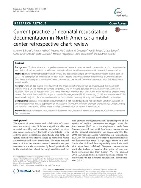 Neonatal Resuscitation Documentation Sheet