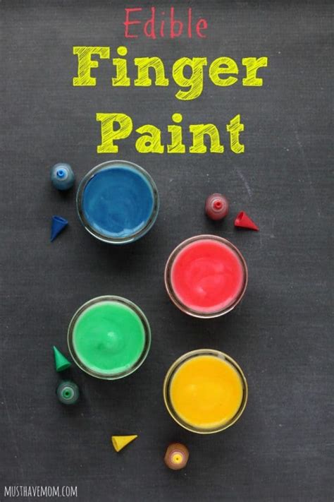 Diy Edible Finger Paint Recipe For Babies And Toddlers
