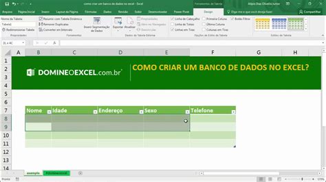 Como Criar Um Banco De Dados No Excel Domine O Excel YouTube