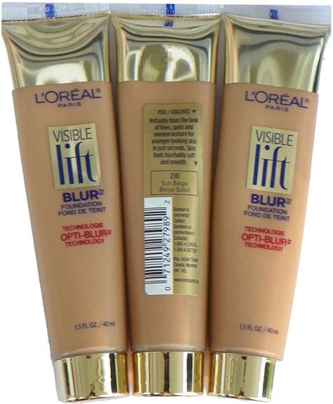 Loreal Paris Visible Lift Blur Foundation 210 Sun Beige Pack Of 3