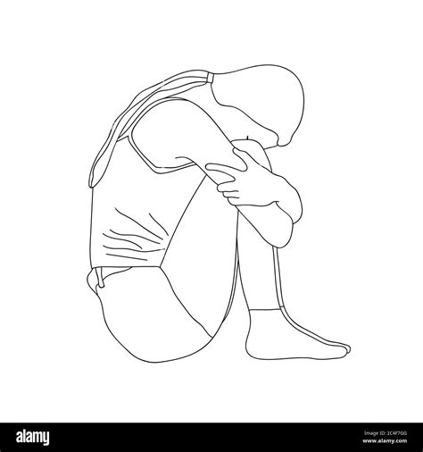 sitting hugging knees to chest drawing pensar wallpaper