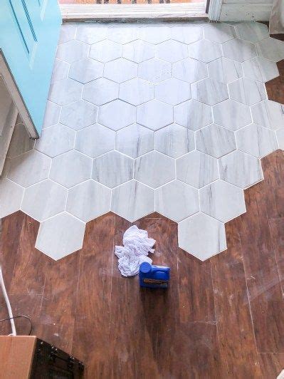No Entryway Entryway Installing Hexagon Floor Tile For Establishing A
