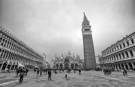 View Of San Marco Square With Basilica Of San Marco And The Bell Tower Venice Venezia Italy