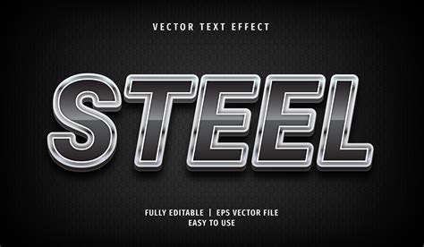 Text Effect Steel Text Style Graphic By Arroyan Art · Creative Fabrica