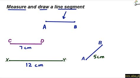 Draw A Line Segment Using Scale Math Lecture Sabaqpk Youtube