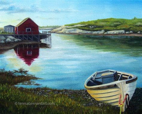 Return To Peggys Cove Teresa Bernard Oil Paintings